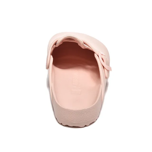 Birkenstock গোলাপি মোল্ডেড ইভিএ-লাইক নির্মাণ একটি সমায়োজ্য ফিতা ক্লোগ 2