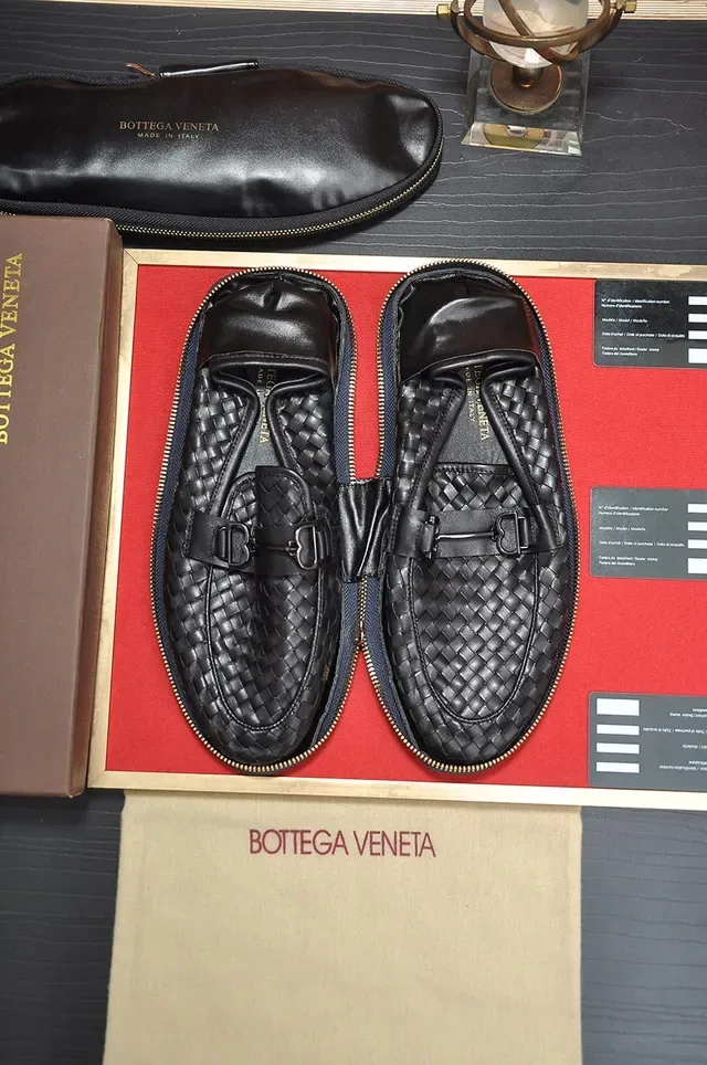Bottega Veneta Andiamo Woven Intrecciato Black Loafers 5