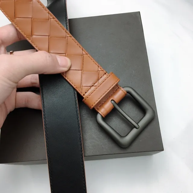Bottega Veneta Cassette Intrecciato Cinto de couro tan 8