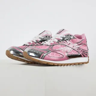 Bottega Veneta Cassette Sneaker गुलाबी चांदी जाली लाइफस्टाइल स्नीकर