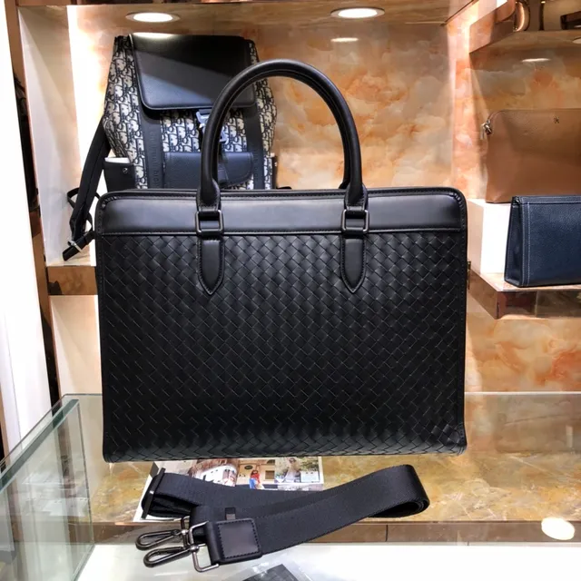 Bottega Veneta Intrecciato Black Woven Leather Tote Bag 9