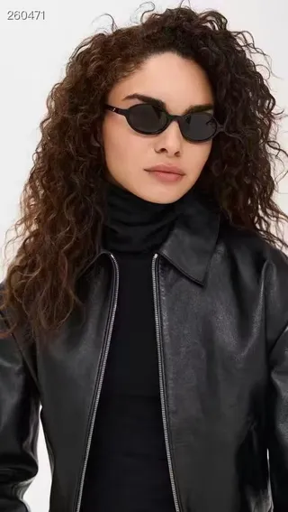 Bottega Veneta Panthos Solid Black Sunglasses 4