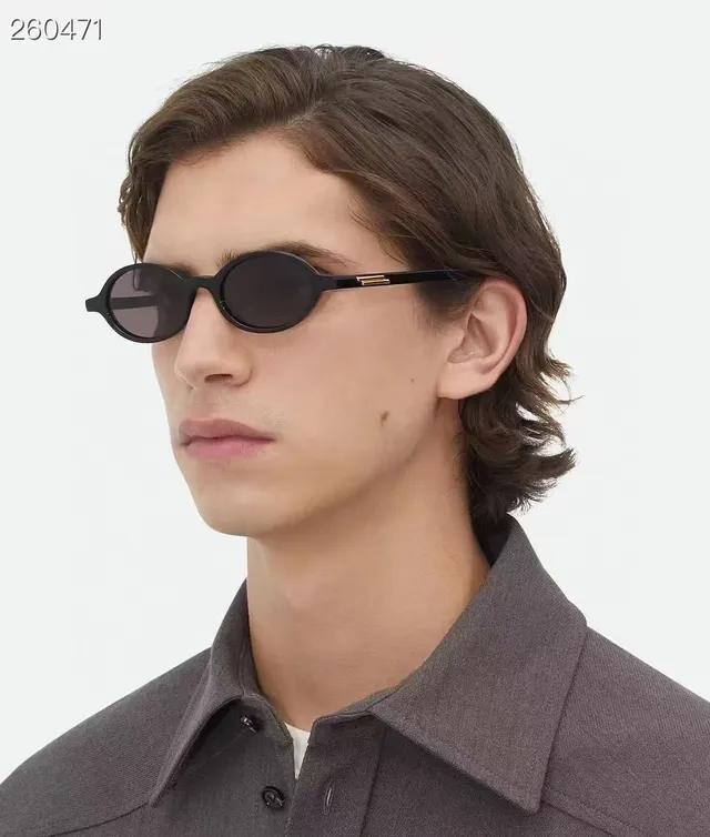 Bottega Veneta Panthos Solid Black Sunglasses 7