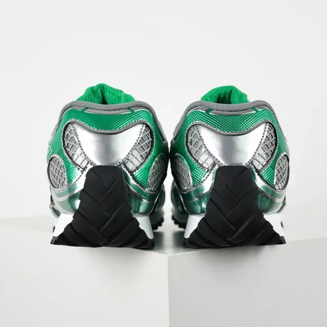 Bottega Veneta Track Trainer Sneakers Lifestyle Vert Métallique Argent 8