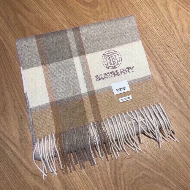 Burberry Classic Check Cashmere Scarf 4