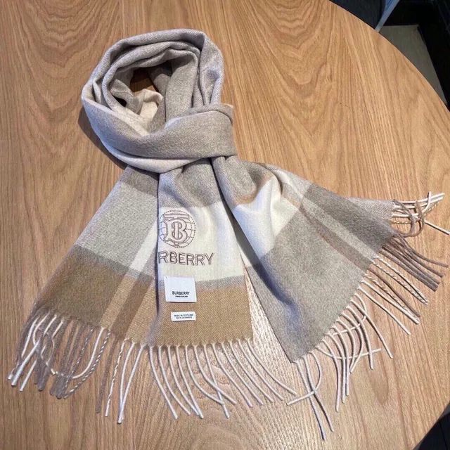 Burberry Classic Check Cashmere Scarf 7