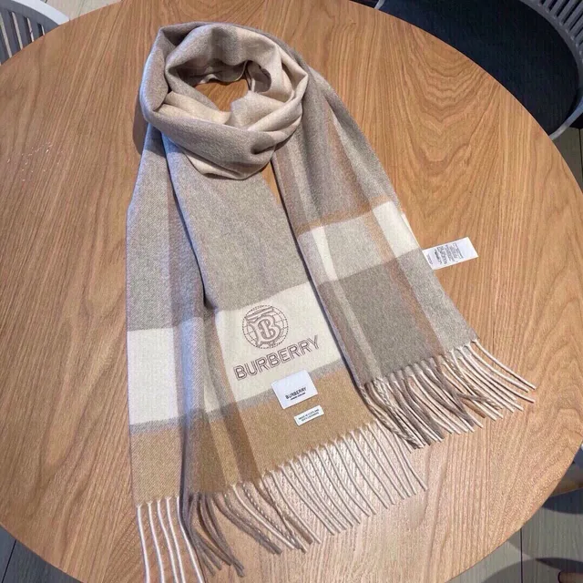 Burberry Classic Check Cashmere Scarf 9