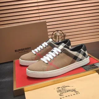 Burberry Knight Beige Check Canvas Lifestyle Sneakers