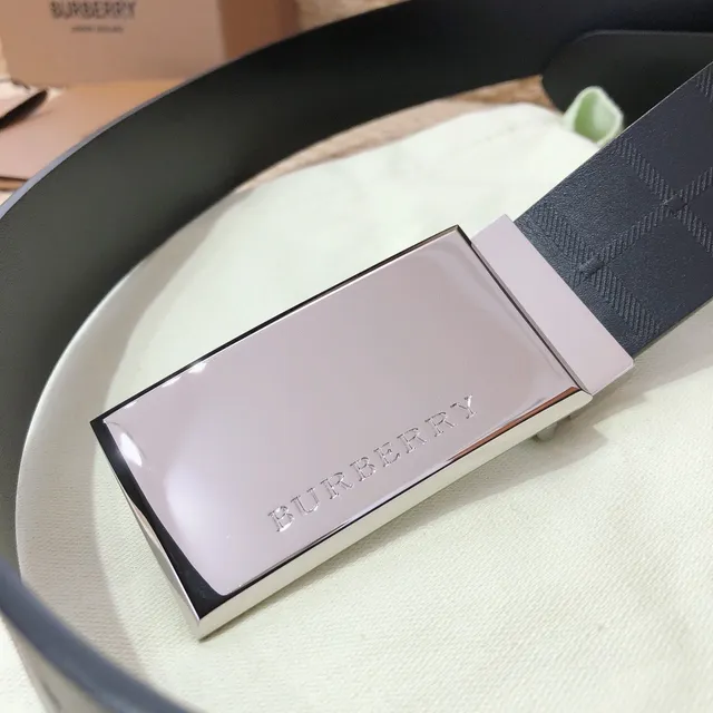 Burberry Knight Black Leather Belt 5