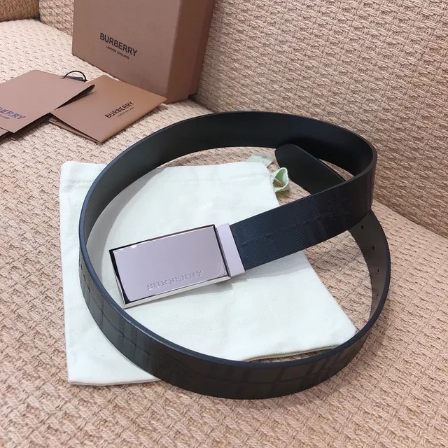 Burberry Knight Black Leather Belt 6