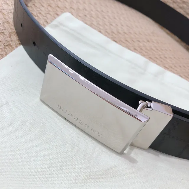 Burberry Knight Black Leather Belt 7