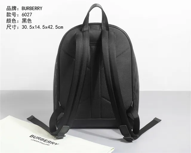 Burberry Knight Black Tonal Monogram Casual Backpack 4
