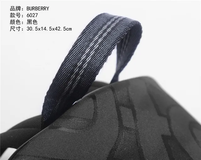 Burberry Knight Black Tonal Monogram Casual Backpack 5
