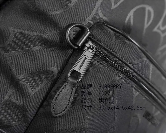 Burberry Knight Black Tonal Monogram Casual Backpack 6