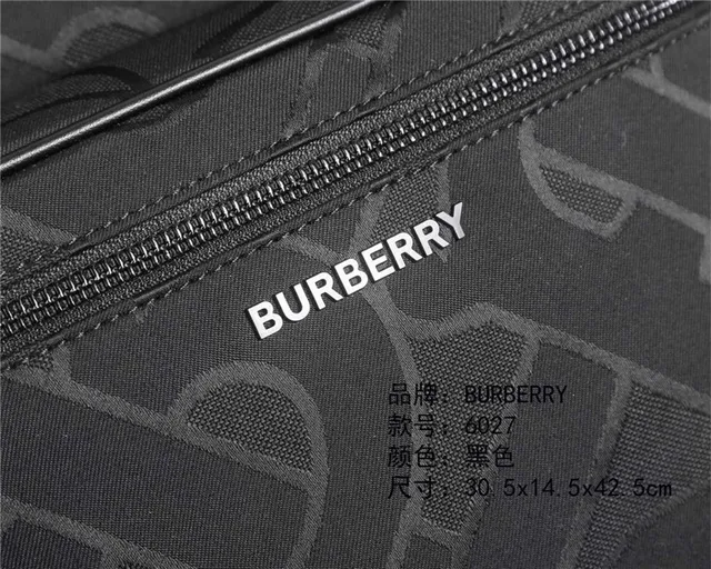 Burberry Knight Black Tonal Monogram Casual Backpack 7