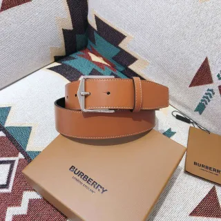 Burberry Knight Tan Leather Belt