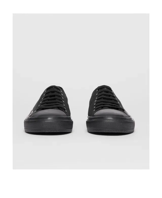 Burberry Lola Sneakers Lifestyle Noires Multicolores Haut en Toile 4