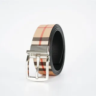 Burberry Reversible Check Canvas Belt