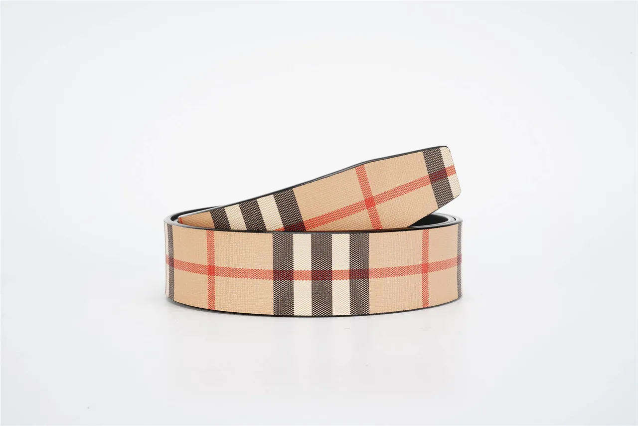 Burberry Reversible Check Canvas Belt 3