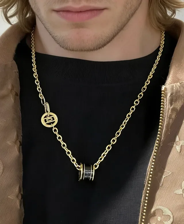 Bvlgari B.zero1 Black Ceramic and Gold Chain Necklace 5