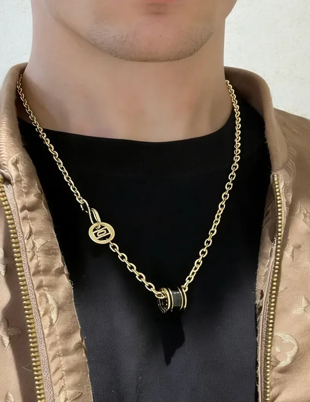 Bvlgari B.zero1 Black Ceramic and Gold Chain Necklace 8