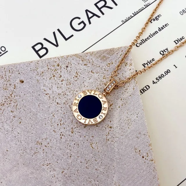Bvlgari B.zero1 Circular Enamel and Diamond Pendant Necklace 3