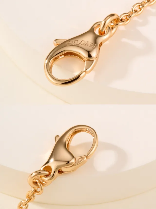 Bvlgari B.zero1 Stacked Ring Rose Gold Necklace 9