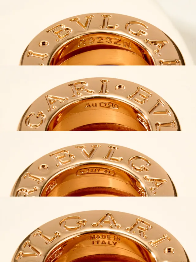 Bvlgari B.zero1 Stacked Ring Rose Gold Necklace 11