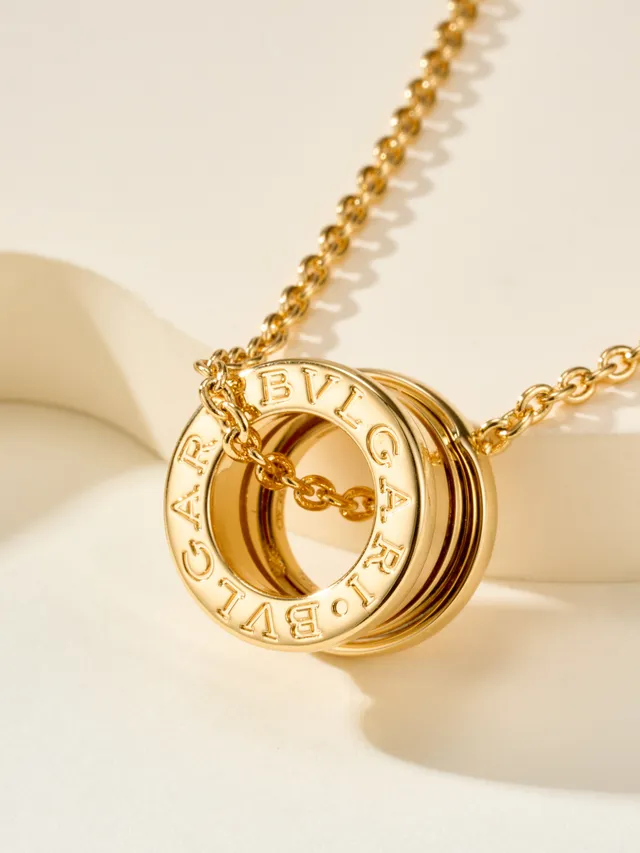 Bvlgari B.zero1 Stacked Ring Rose Gold Necklace 12