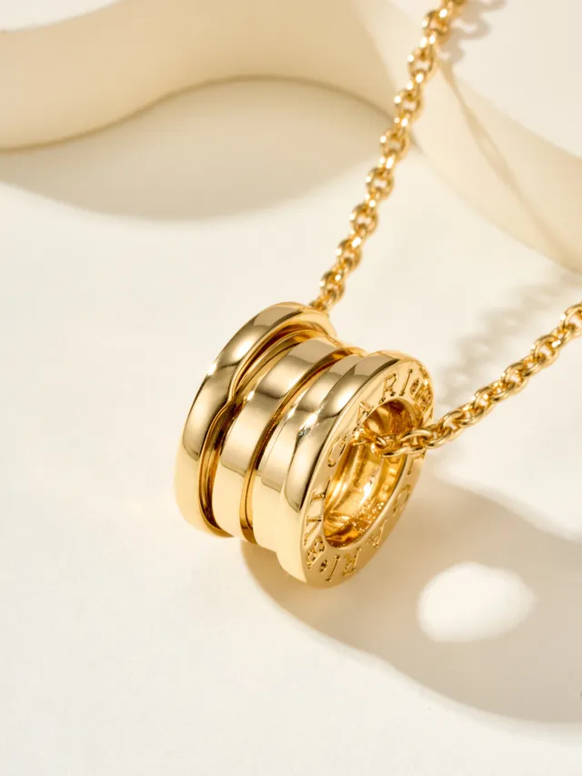 Bvlgari B.zero1 Stacked Ring Rose Gold Necklace 13