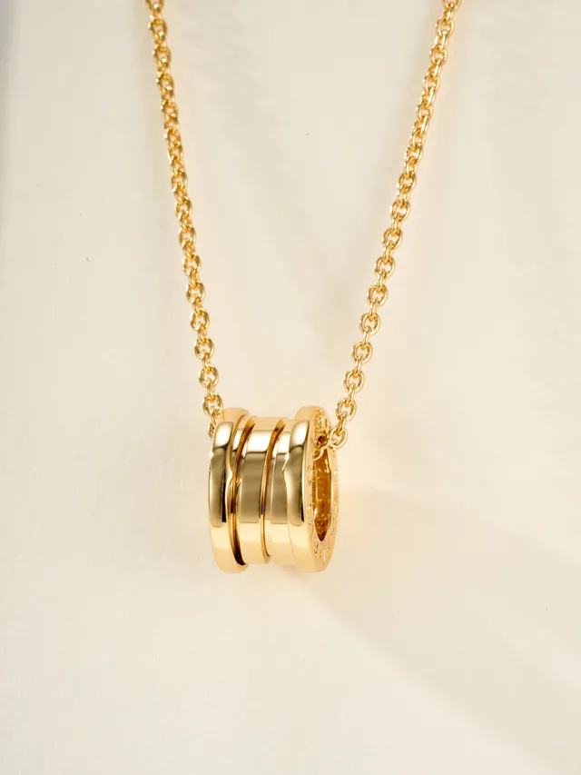 Bvlgari B.zero1 Stacked Ring Rose Gold Necklace 16