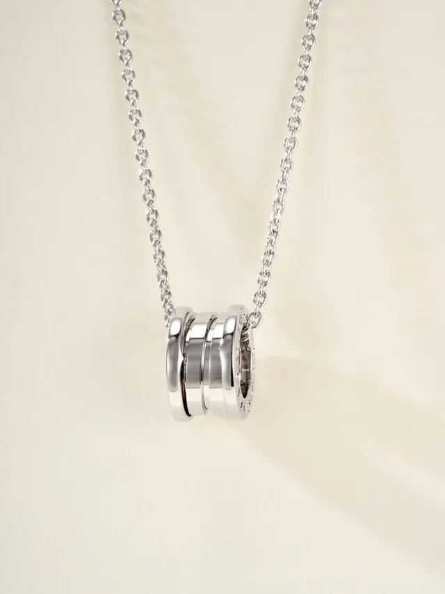 Bvlgari B.zero1 Stacked Ring Rose Gold Necklace 17