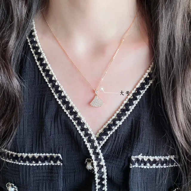 Bvlgari Divas’ Dream collier en forme d'éventail Pavé de diamants 8