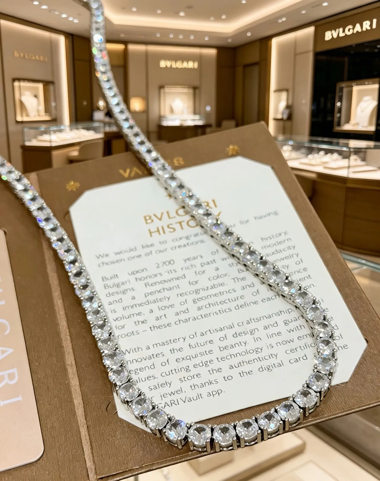 Bvlgari Double-Row Pave Diamond Necklace 6