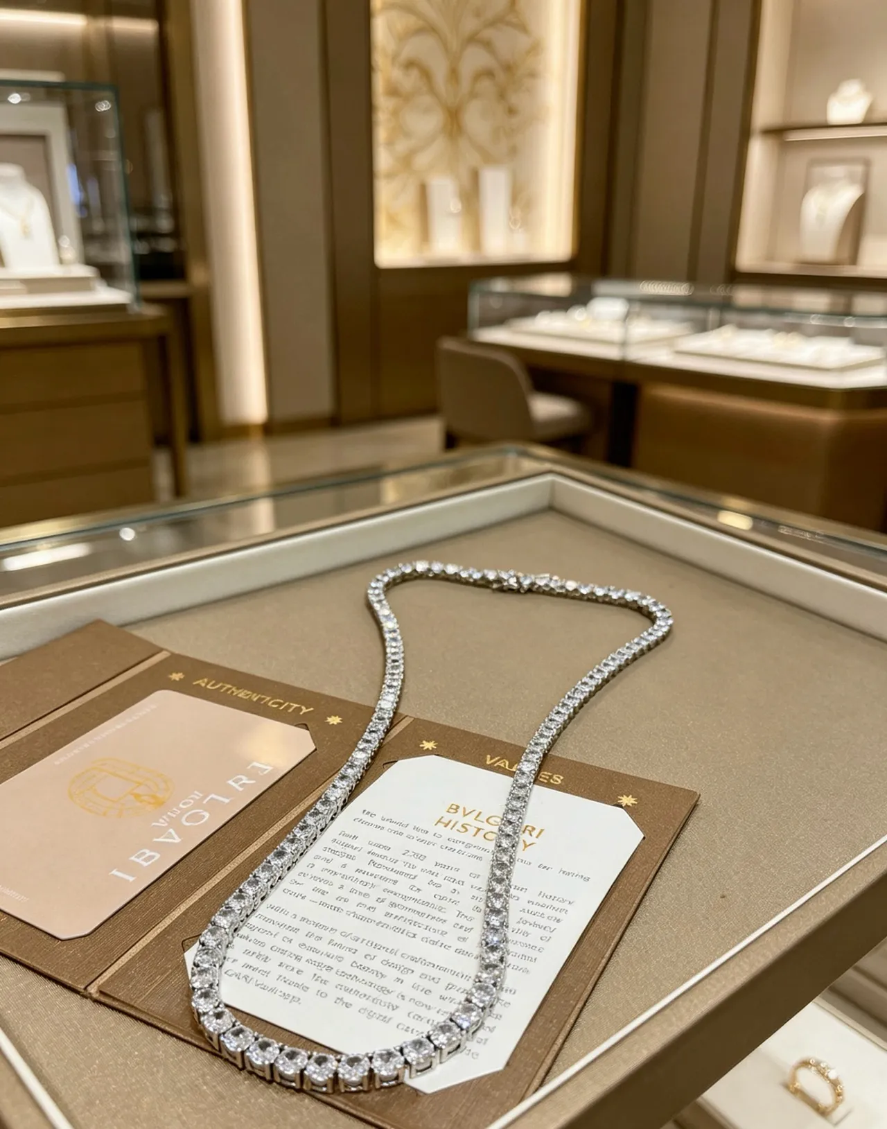 Bvlgari Double-Row Pave Diamond Necklace 8