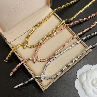 Bvlgari Serpenti Pavé Diamond Snakehead Necklace