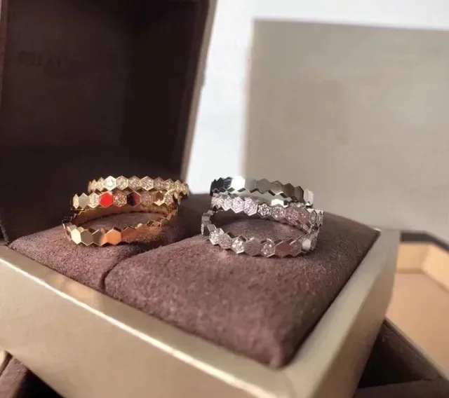 Cartier Juste un Clou Hexagonal Pavé Stackable Rings 5