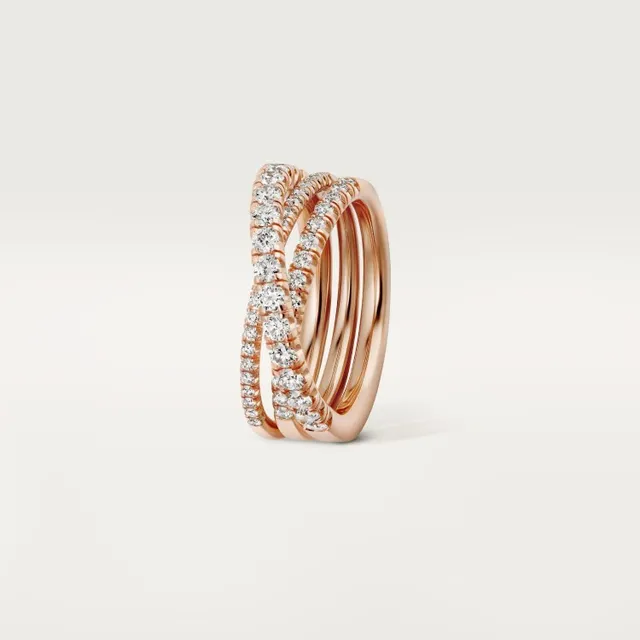 Bague Cartier Juste un Clou Multi-Band Pavé diamant 9