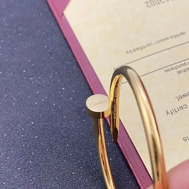 Bracelet Cartier Juste un Clou Pavé Diamants Or à Charnière 2