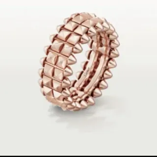 Cartier Juste un Clou Rose Gold Spiked Pyramid Ring