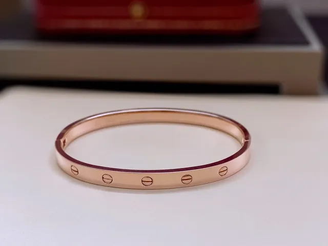 Cartier Love Bracelet Or jaune diamant émail rouge bracelet 7