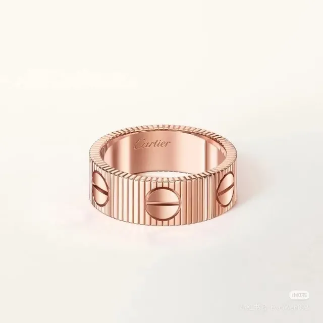 Cartier Love Ring Anéis de Ouro Rosa, Amarelo e Branco 3