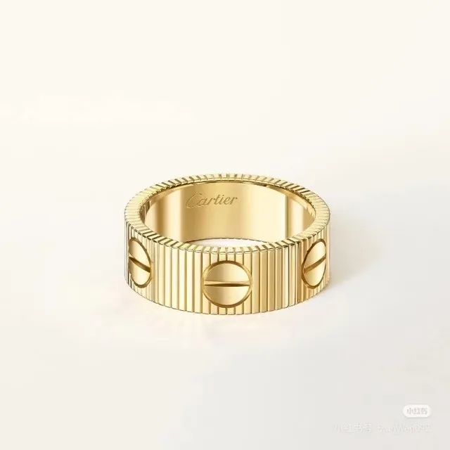 Cartier Love Ring Anéis de Ouro Rosa, Amarelo e Branco 4