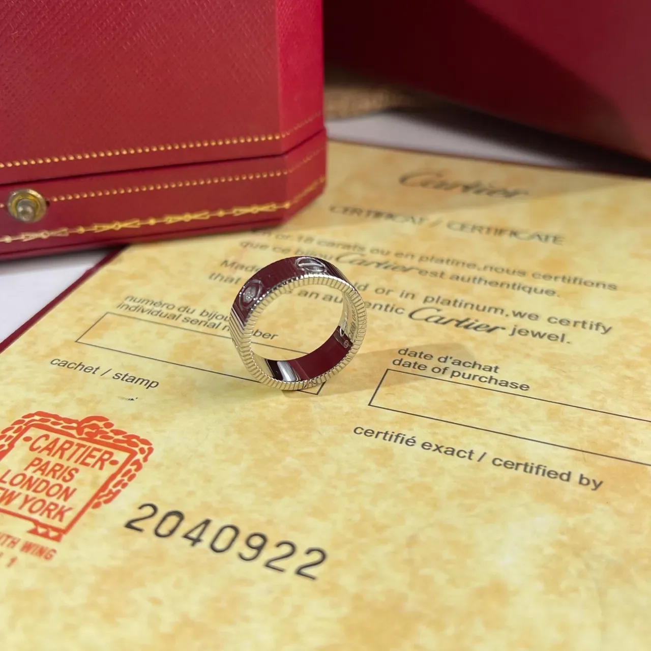 Cartier Love خاتم بالذهب الأصفر والوردي والأبيض 4