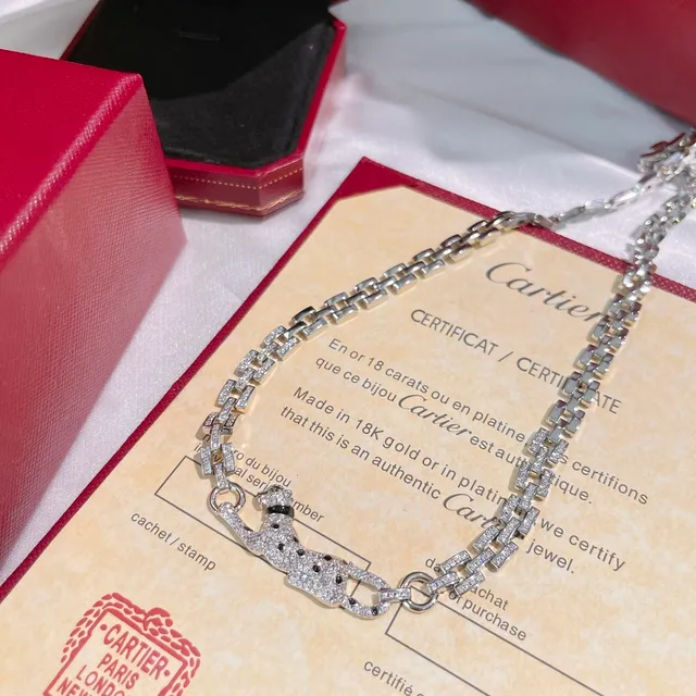 Bracelet Cartier Panthère Diamants et Onyx 3