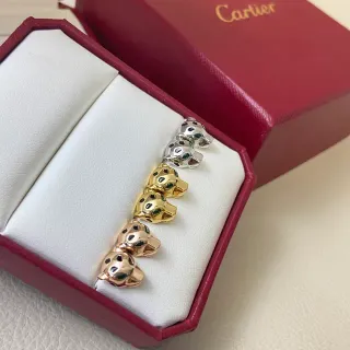 Cartier Panthère Pulsera Oro Verde Cabeza de Pantera Motivo Detalle de Esmalte en Mancha