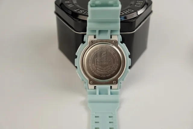 Casio Blue White Resin Case Layered Analog-Digital Dial Watch 3