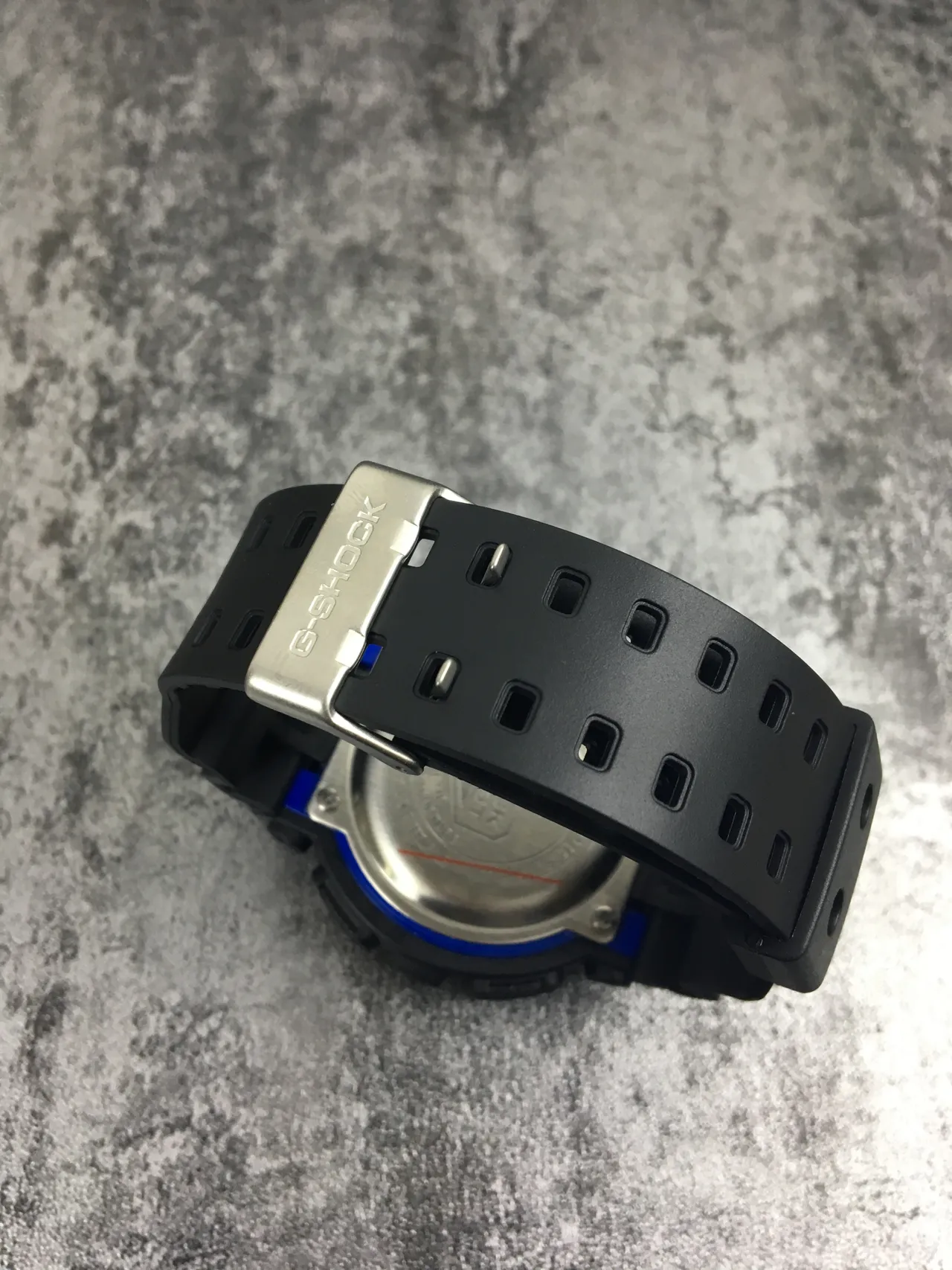 Casio G-Shock GA-100 Preto e Azul Relógio Esportivo 8