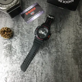 ক্যাসিও G-Shock GA-100 কালো এবং লাল মজবুত অ্যানালগ-ডিজিটাল স্পোর্টস ওয়াচ