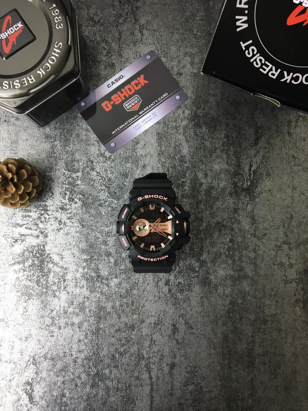 Casio G-Shock GA-100 Noir et Or Rose Montre Sportive 3